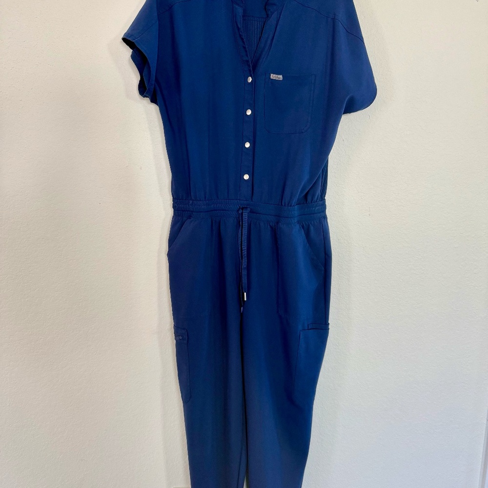Landau Forward Scrub Jumpsuit - Navy - Sz M